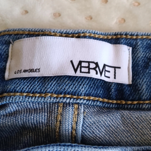 Vervet flying monkey high rise mom Jeans Distressed Denim size 28 - Picture 6 of 12